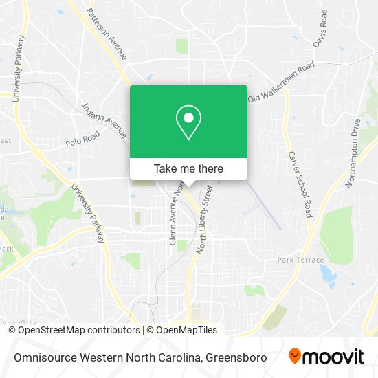 Mapa de Omnisource Western North Carolina