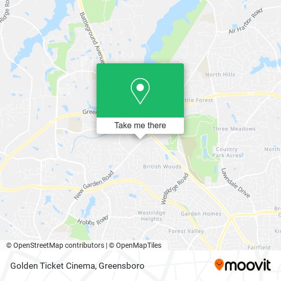 Golden Ticket Cinema map