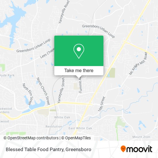 Blessed Table Food Pantry map