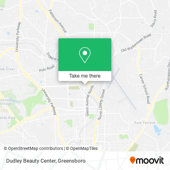 Mapa de Dudley Beauty Center