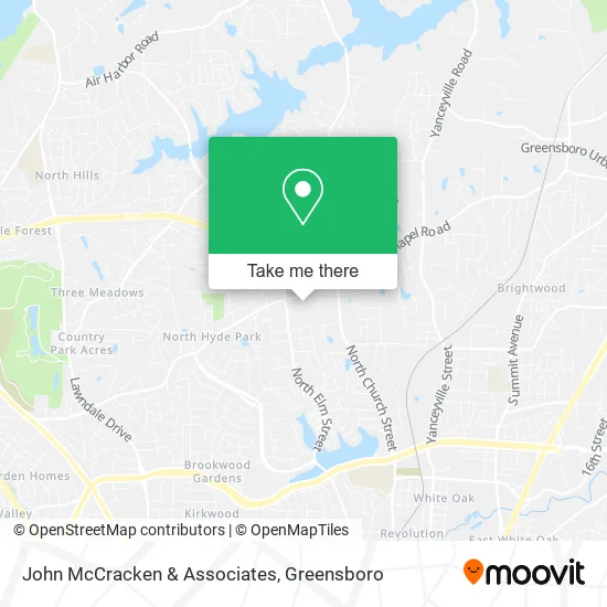 John McCracken & Associates map