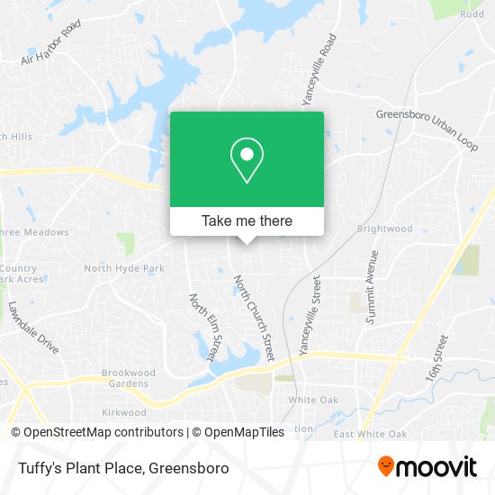 Tuffy's Plant Place map