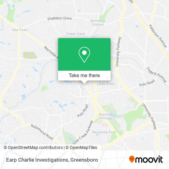 Earp Charlie Investigations map