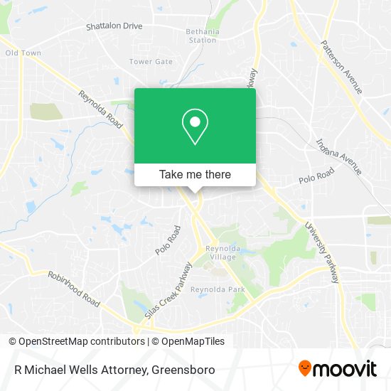 R Michael Wells Attorney map