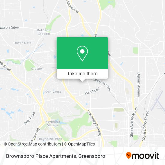 Mapa de Brownsboro Place Apartments