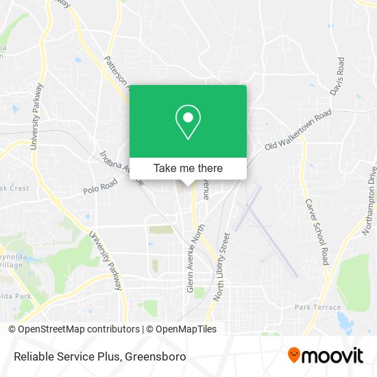 Mapa de Reliable Service Plus