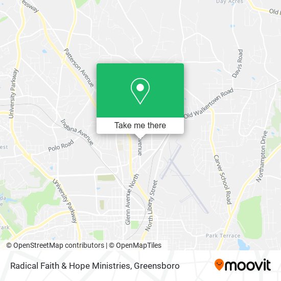 Mapa de Radical Faith & Hope Ministries