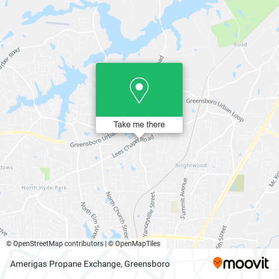 Amerigas Propane Exchange map