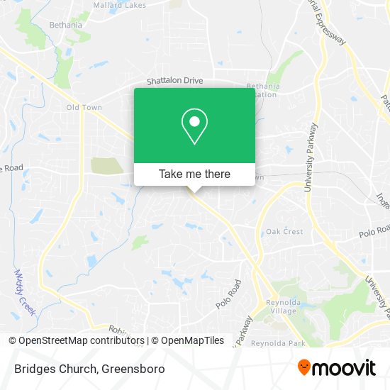 Bridges Church map