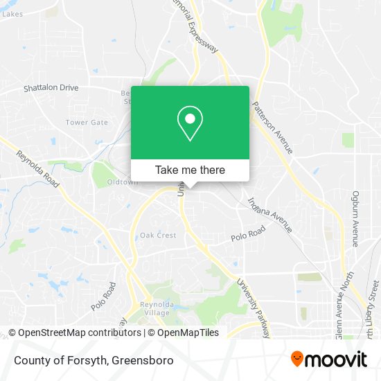 Mapa de County of Forsyth