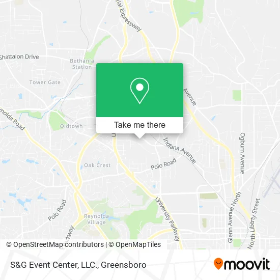 Mapa de S&G Event Center, LLC.