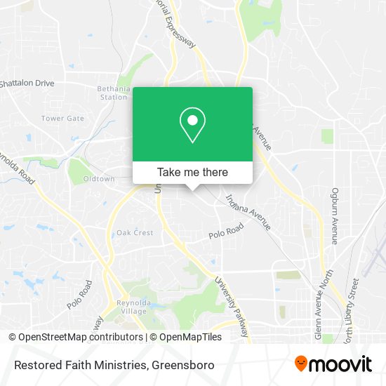 Mapa de Restored Faith Ministries