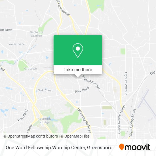 One Word Fellowship Worship Center map