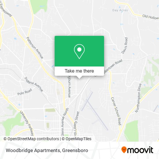 Woodbridge Apartments map