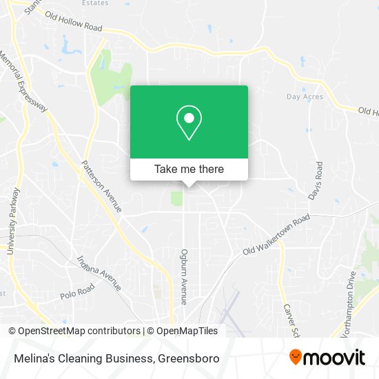 Melina's Cleaning Business map