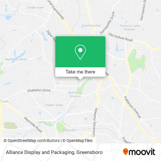 Alliance Display and Packaging map