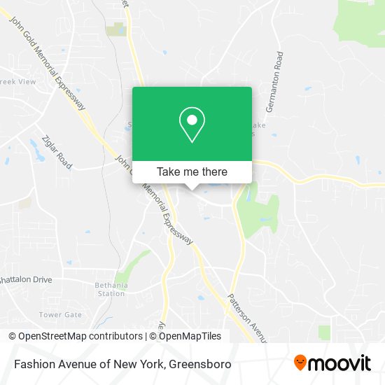 Fashion Avenue of New York map