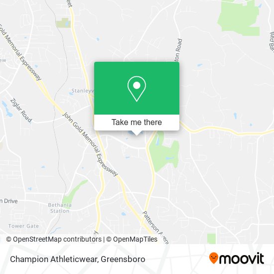 Mapa de Champion Athleticwear