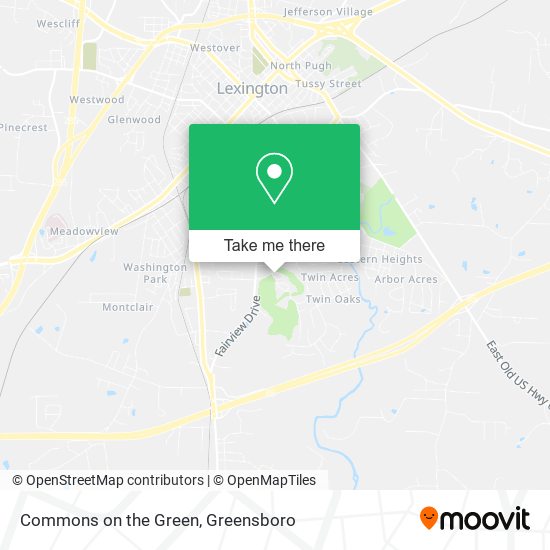 Mapa de Commons on the Green