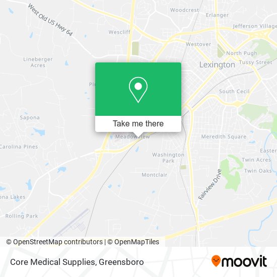 Core Medical Supplies map