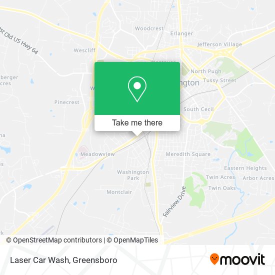 Laser Car Wash map