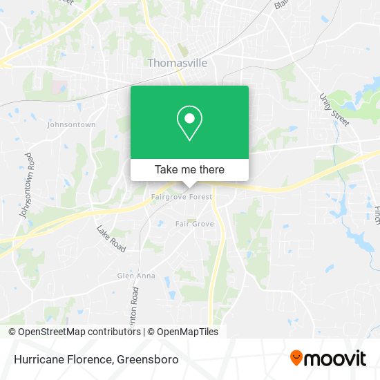 Mapa de Hurricane Florence