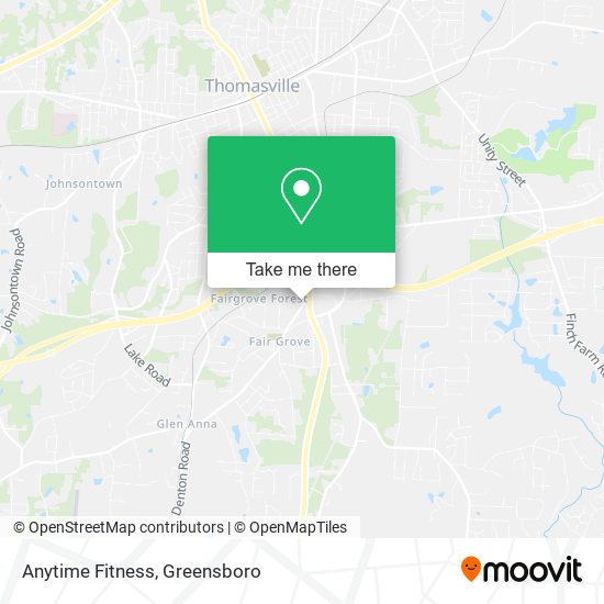 Mapa de Anytime Fitness