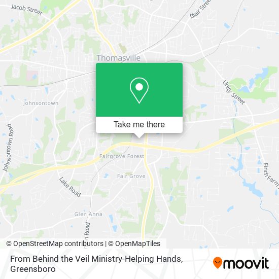 From Behind the Veil Ministry-Helping Hands map