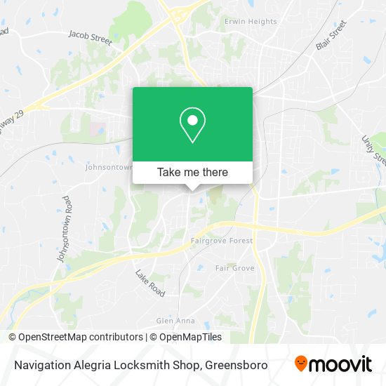 Mapa de Navigation Alegria Locksmith Shop