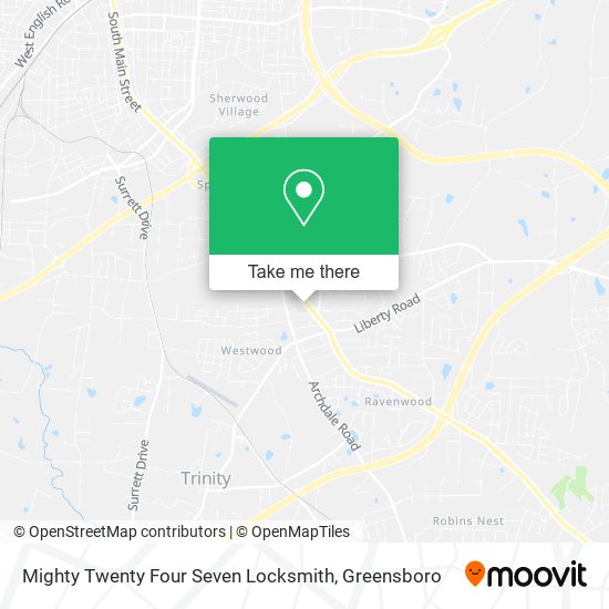 Mighty Twenty Four Seven Locksmith map