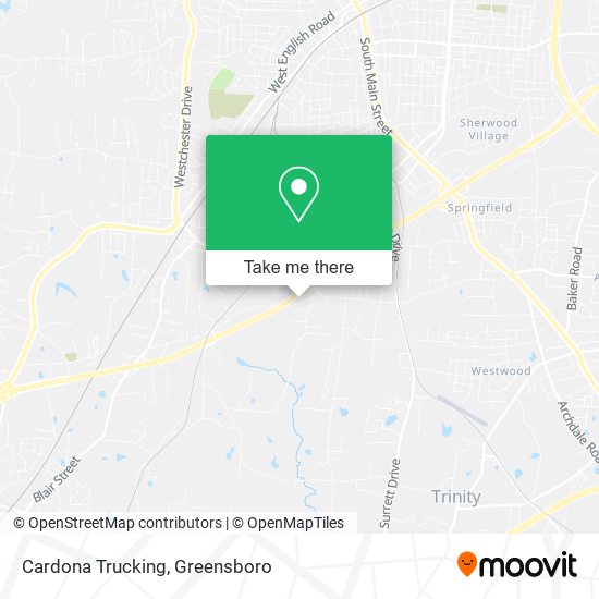 Cardona Trucking map