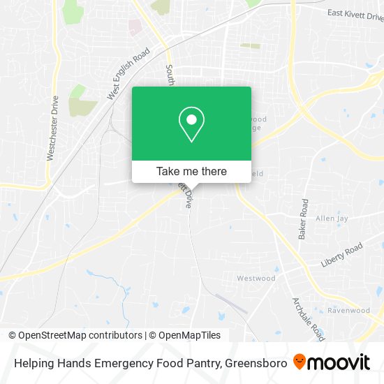 Mapa de Helping Hands Emergency Food Pantry