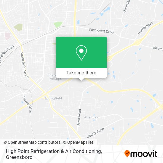 High Point Refrigeration & Air Conditioning map