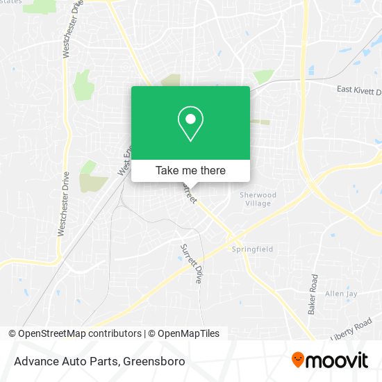 Advance Auto Parts map