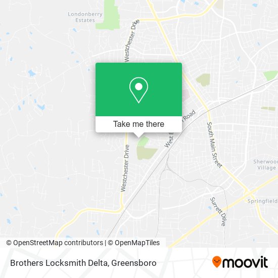 Brothers Locksmith Delta map