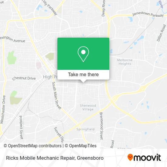 Ricks Mobile Mechanic Repair map