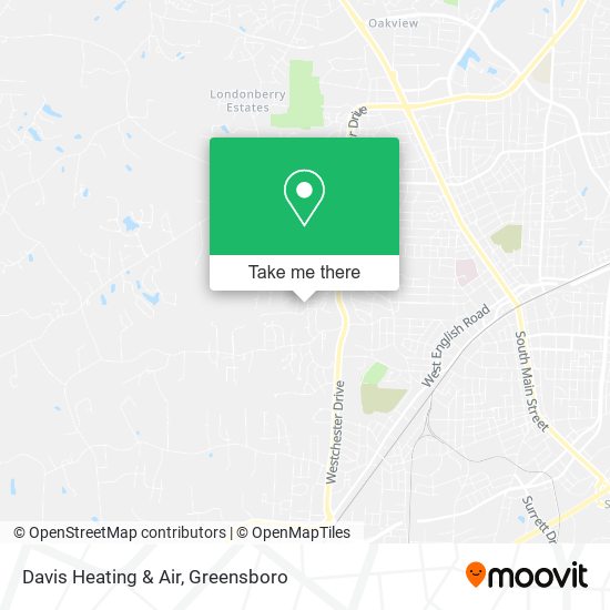 Davis Heating & Air map