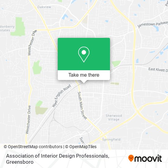 Association of Interior Design Professionals map
