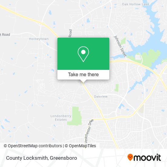 County Locksmith map