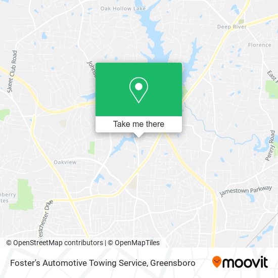 Foster's Automotive Towing Service map