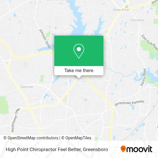 High Point Chiropractor Feel Better map