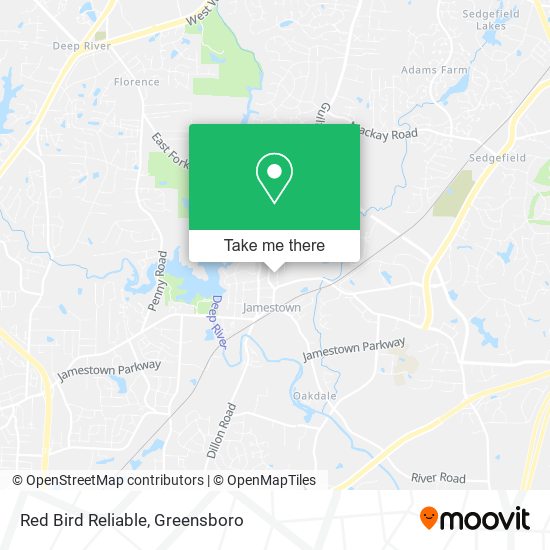Mapa de Red Bird Reliable