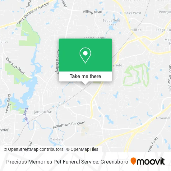 Precious Memories Pet Funeral Service map