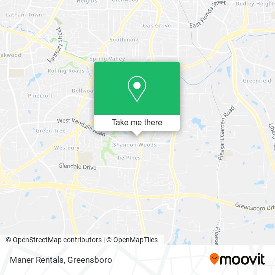 Mapa de Maner Rentals