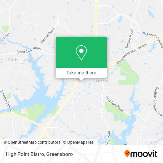 Mapa de High Point Bistro