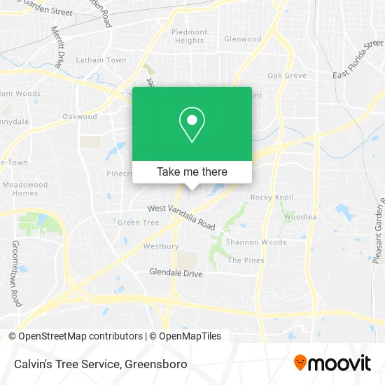 Mapa de Calvin's Tree Service