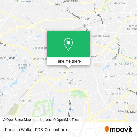 Mapa de Priscilla Walker DDS