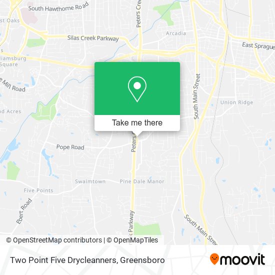 Mapa de Two Point Five Drycleanners