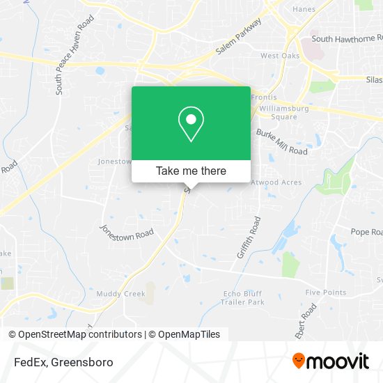 Mapa de FedEx