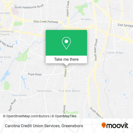 Mapa de Carolina Credit Union Services